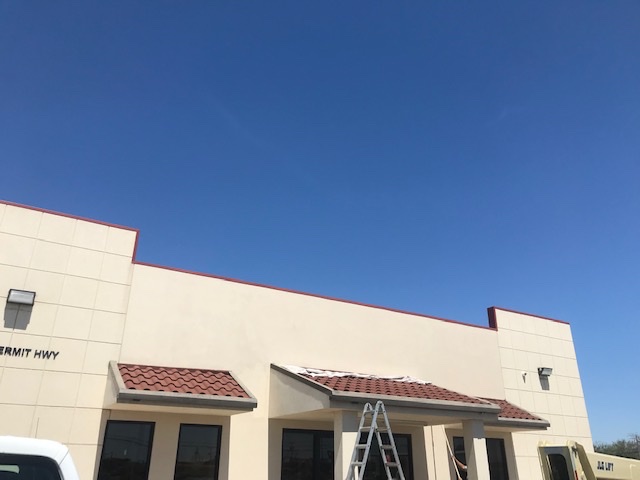 After — EIFS Fascia — Bank Rebrand