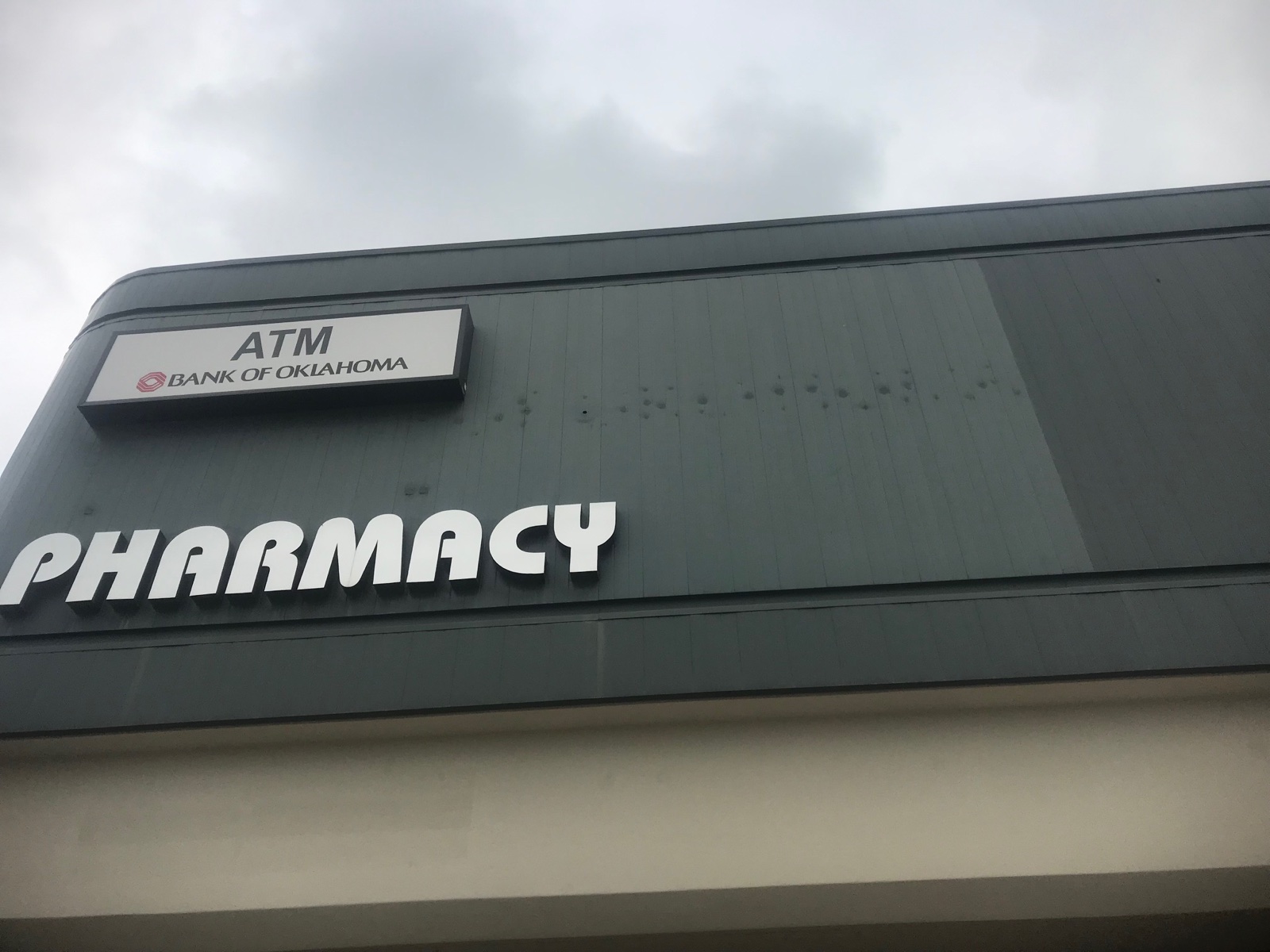 Before — Metal Fascia — Pharmacy Rebrand