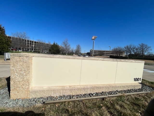 After — Precast Stone Monument Sign